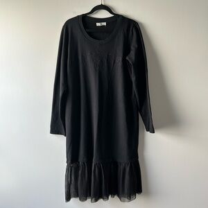 Twinset black sweatshirt dress